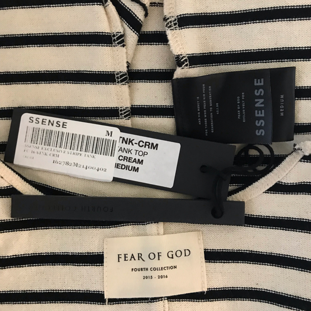 FEAR OF GOD(フィアオブゴッド)のFear Of God striped Tank top essentials メンズのトップス(タンクトップ)の商品写真