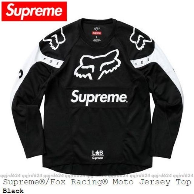 Mサイズ★Supreme×Fox★Moto Jersey Top 国内正規品Tシャツ/カットソー(七分/長袖)