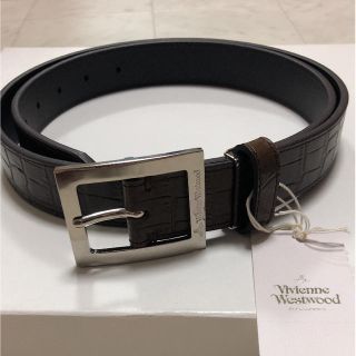 ヴィヴィアンウエストウッド(Vivienne Westwood)の【お買い得】VivienneWestwood 牛革ベルト 茶 新品タグ付き未使用(ベルト)