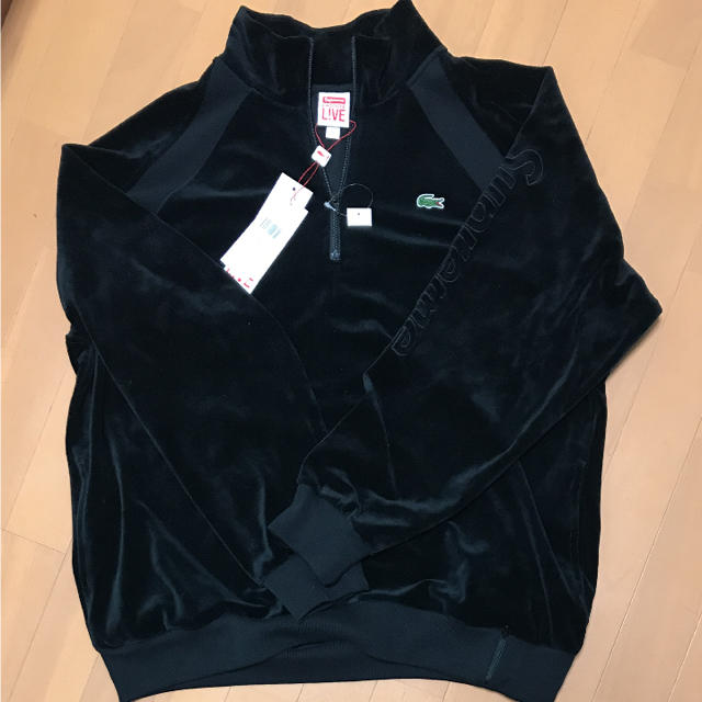 SUPREME LACOSTE Velour Half-Zip Track