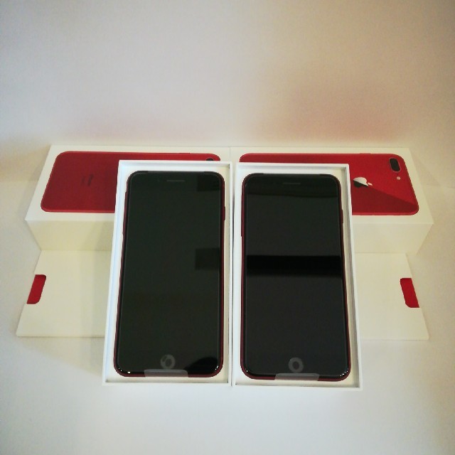 Apple - 売切り【新品未使用】 2台 ドコモ iPhone8 Plus 256GB RED