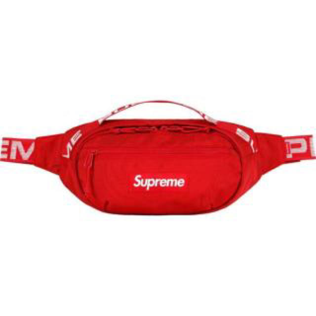 Supreme(シュプリーム)のレッド 新品未使用正規品 supreme waist bag 赤 ウエストバック メンズのバッグ(ウエストポーチ)の商品写真
