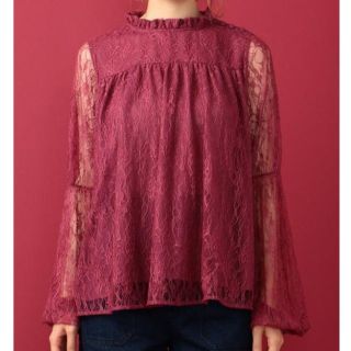 デイシー(deicy)の2017💖DEICY　佐々木希 着♡レースフリルネックブラウス ◆完売品(シャツ/ブラウス(長袖/七分))