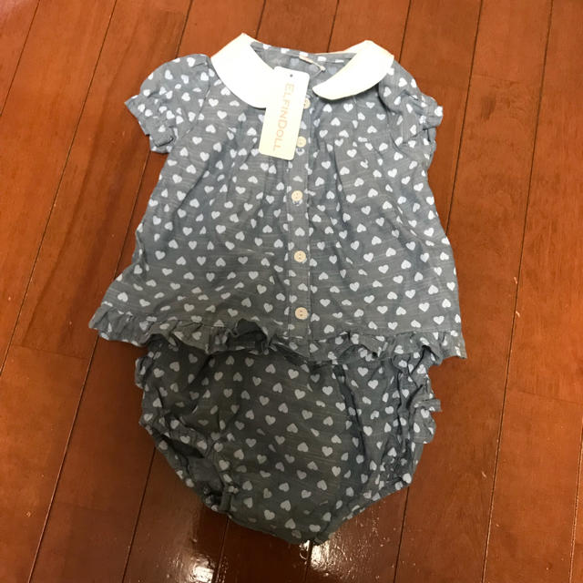 西松屋(ニシマツヤ)の西松屋 新品未使用 セットアップ キッズ/ベビー/マタニティのキッズ服女の子用(90cm~)(ワンピース)の商品写真