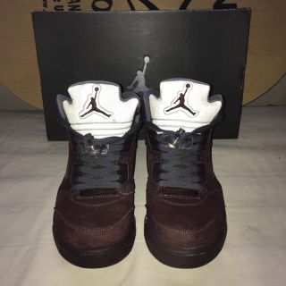 ナイキ(NIKE)のAIRJORDAN5 RETRO LS deep burgundy(スニーカー)