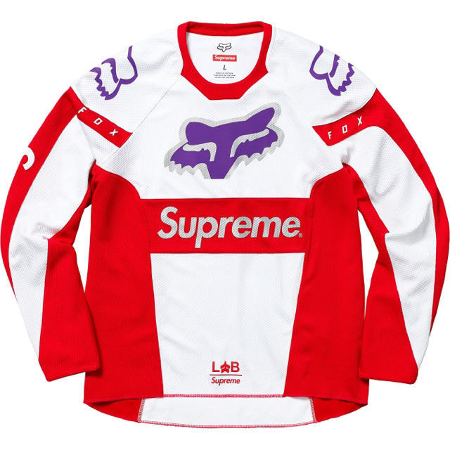 Supreme(シュプリーム)のM Supreme Fox Racing Moto Jersey Top Red メンズのトップス(ジャージ)の商品写真