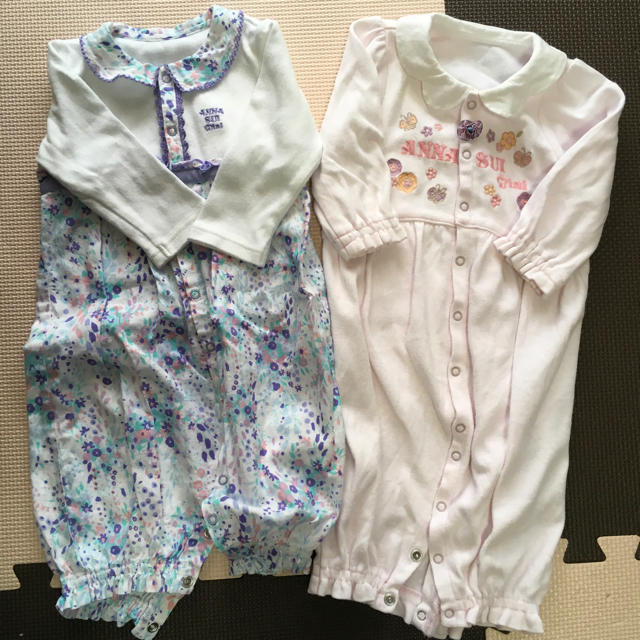 ANNA SUI mini(アナスイミニ)のアナスイミニ ベビー ロンパース セット キッズ/ベビー/マタニティのベビー服(~85cm)(ロンパース)の商品写真