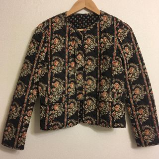 17ss 花柄 ロングジャケット