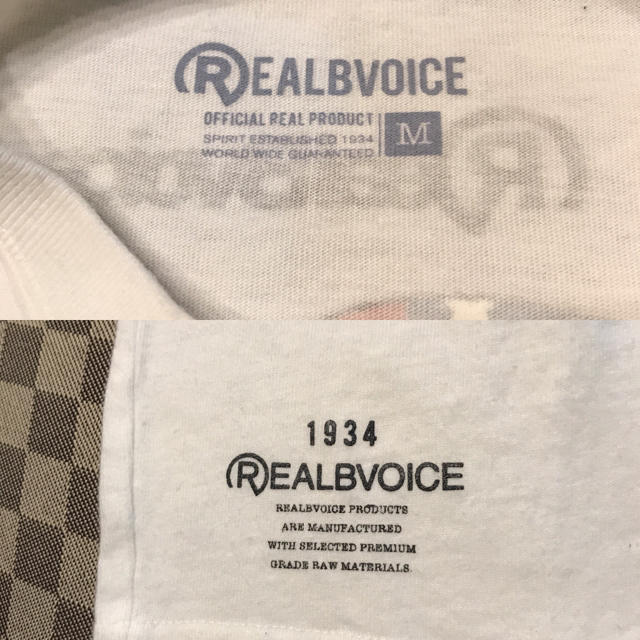 RealBvoice(リアルビーボイス)のリアルビーボイス Real B voice メンズTシャツ サイズM Used メンズのトップス(Tシャツ/カットソー(半袖/袖なし))の商品写真