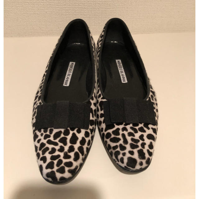 MANOLO BLAHNIK - マノロブラニク 12万円以上 ダルメシアン柄 36.5 半額以下！の通販 by R3｜マノロブラニクならラクマ