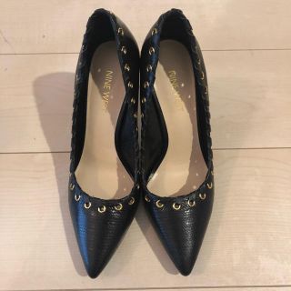 ナインウエスト(NINE WEST)のNINE WEST パンプス 黒 ブラック 36.5 23.5(ハイヒール/パンプス)