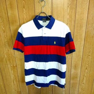 ポロラルフローレン(POLO RALPH LAUREN)のPOLO　Ralph Lauren custom fit ボーダーポロシャツ L(ポロシャツ)