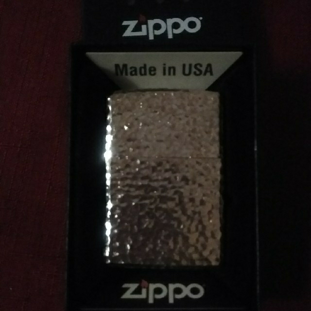 ZIPPO(ジッポー)のジッポオイルライター　五面ハンマーストーン　色シルバー メンズのファッション小物(タバコグッズ)の商品写真