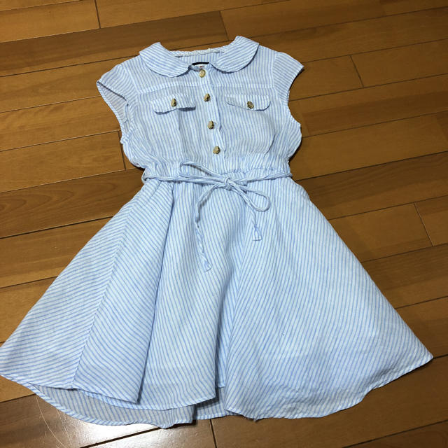 しまむら(シマムラ)のまりちゃ様専用 ワンピース 麻 キッズ/ベビー/マタニティのキッズ服女の子用(90cm~)(ワンピース)の商品写真