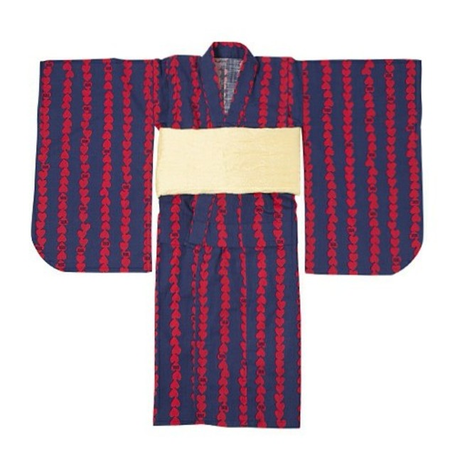 X-girl Stages(エックスガールステージス)の【美品】XGS YUKATA 　4才　浴衣　帯セット　100センチ キッズ/ベビー/マタニティのキッズ服女の子用(90cm~)(甚平/浴衣)の商品写真