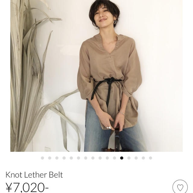 TODAYFUL(トゥデイフル)のKnot lether belt レディースのファッション小物(ベルト)の商品写真