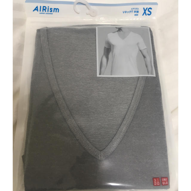 UNIQLO(ユニクロ)のユニクロ エアリズム インナー XS グレー メンズのトップス(Tシャツ/カットソー(半袖/袖なし))の商品写真