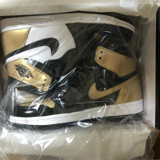 ナイキ(NIKE)のair jordan 1 gold toe 25.5(スニーカー)