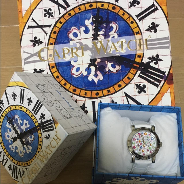 CAPRI WATCH(カプリウォッチ)の【美品】CAPRI WATCH、MultiJoy、スワロフスキー レディースのファッション小物(腕時計)の商品写真