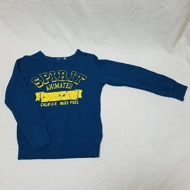 BeBe(ベベ)のBUZZ FUZZ　薄手トレーナー　140cm　ブルー キッズ/ベビー/マタニティのキッズ服男の子用(90cm~)(Tシャツ/カットソー)の商品写真