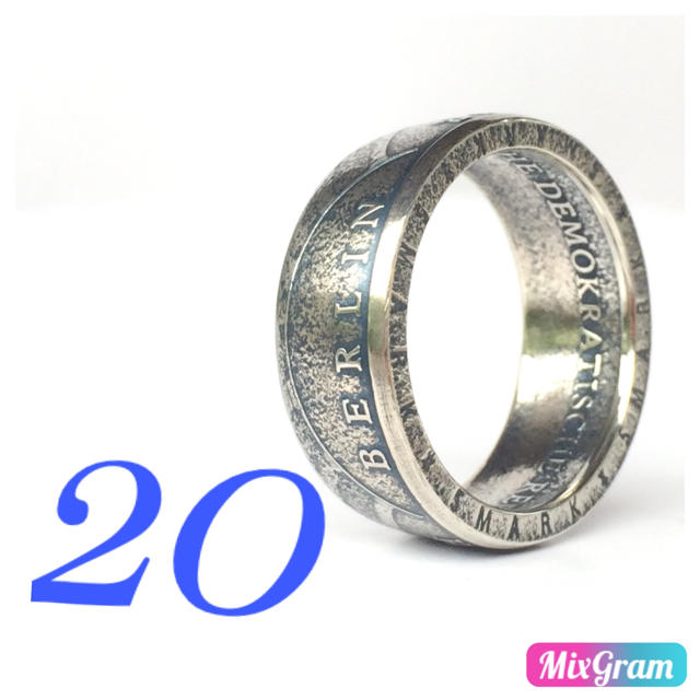 東ドイツリング 指輪 5マルク 1971年 20号 フリーメイソン メンズのアクセサリー(リング(指輪))の商品写真