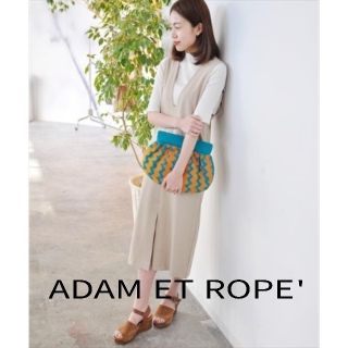 アダムエロぺ(Adam et Rope')の【なみえ様専用】カルゼジャージージャンパースカート(ひざ丈ワンピース)