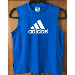 アディダス(adidas)のアディダス タンクトップ  150 ブルー(Tシャツ/カットソー)