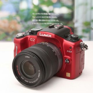 ❤Wi-Fi＆自撮り❤多機能ミラーレス一眼♪LUMIX GH1 レッド