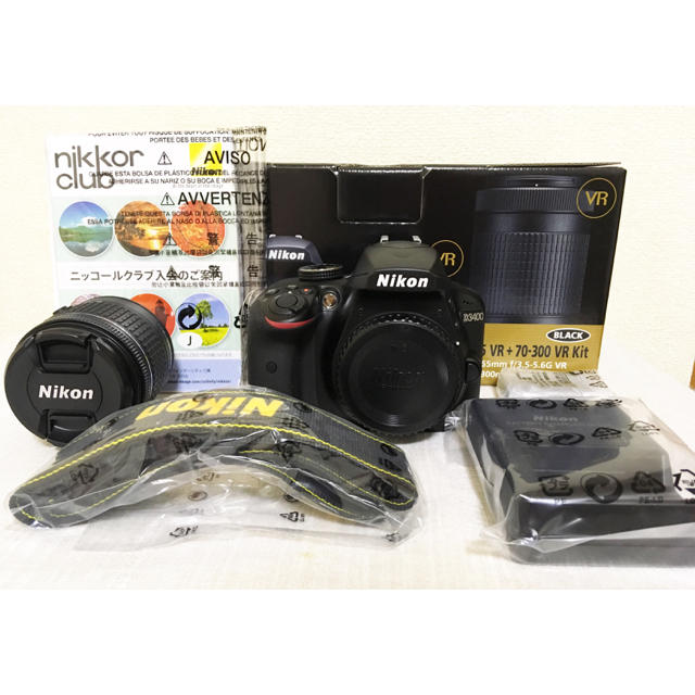 運動会前に❤️新品 ニコン D3400 レンズキット 18-55mm スマホ転送