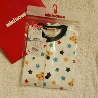 ミキハウス(mikihouse)の新品　ミキハウス　プッチーくん　パジャマ　80(パジャマ)