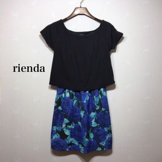 リエンダ(rienda)のrienda ドッキング ワンピース(ひざ丈ワンピース)