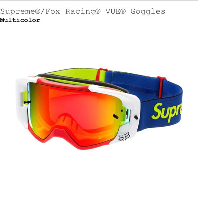 Supreme(シュプリーム)のSupreme Fox Goggles 自動車/バイクのバイク(装備/装具)の商品写真