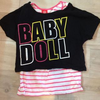 ベビードール(BABYDOLL)の二枚セット 最終BABY DOLL130 美品 (Tシャツ/カットソー)