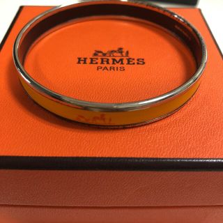 エルメス(Hermes)のエルメスHERMESブレスレット ブランド本物バングル オレンジ(ブレスレット/バングル)