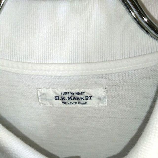 HOLLYWOOD RANCH MARKET(ハリウッドランチマーケット)の美品 Hollywood Ranch Market ロゴ ポロシャツ 1 白 メンズのトップス(ポロシャツ)の商品写真