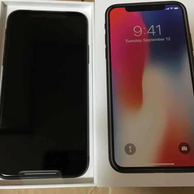 返品?交換対象商品】 iPhonex au - iPhone 64gb グレー SIMロック解除