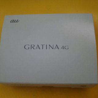 キョウセラ(京セラ)のsimフリー gratina4g 新品 ホワイト simロック解除済み au(携帯電話本体)