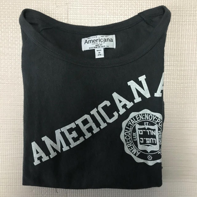 Americana☆七分袖グレーTシャツ