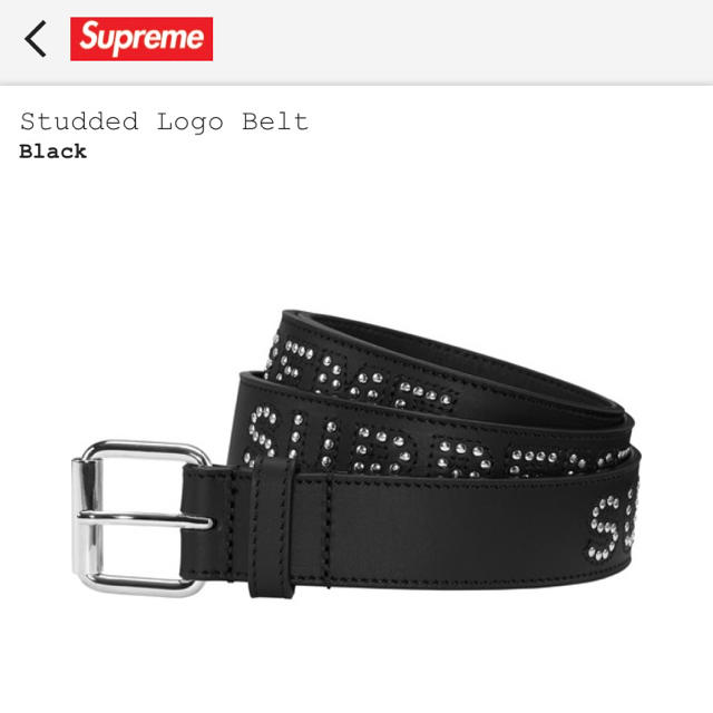 supreme  Studded Logo Belt  S/Mг‚µг‚¤г‚є