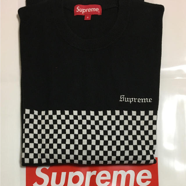 Supreme(シュプリーム)のSupreme Checkered Panel Crewneck メンズのトップス(ニット/セーター)の商品写真