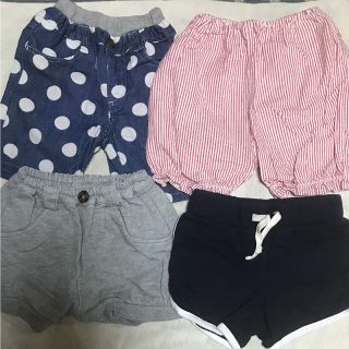 ベビーギャップ(babyGAP)の美品：ショートパンツ90cm ４枚セット(パンツ/スパッツ)