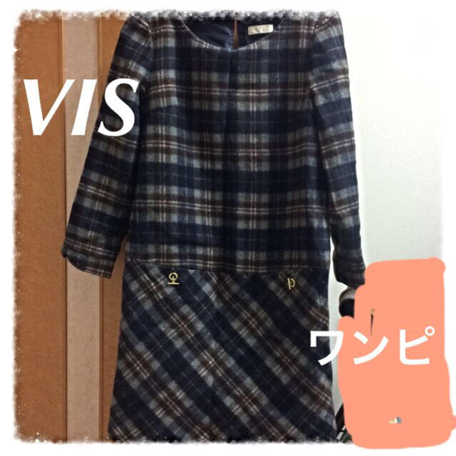 ViS(ヴィス)の再値下げ☆VIS チェックワンピ☆ レディースのワンピース(ひざ丈ワンピース)の商品写真