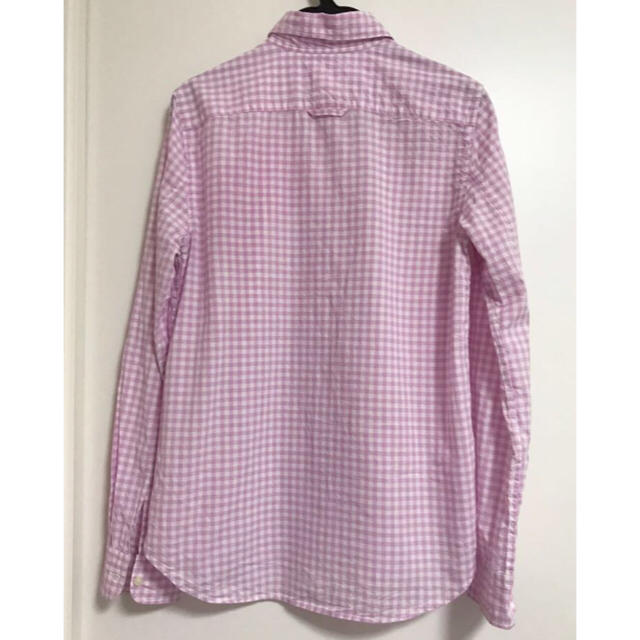 GAP(ギャップ)のGAP ギンガムチェックシャツ ピンク コットンシャツ XXS レディースのトップス(シャツ/ブラウス(長袖/七分))の商品写真