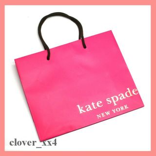 ケイトスペードニューヨーク(kate spade new york)のケイトスペード ショップ 袋 ピンク ショッパー kate spade 袋 小物(ショップ袋)