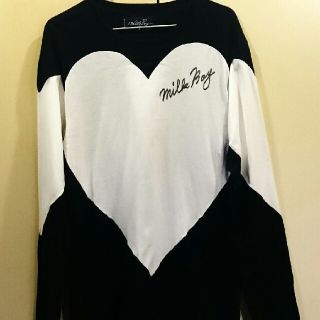 ミルクボーイ(MILKBOY)の最上もが着 milkboy ハートTee ミルク(Tシャツ(長袖/七分))