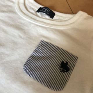 ポロラルフローレン(POLO RALPH LAUREN)のPOLO×ボーダー☆白Tシャツ(Tシャツ/カットソー)