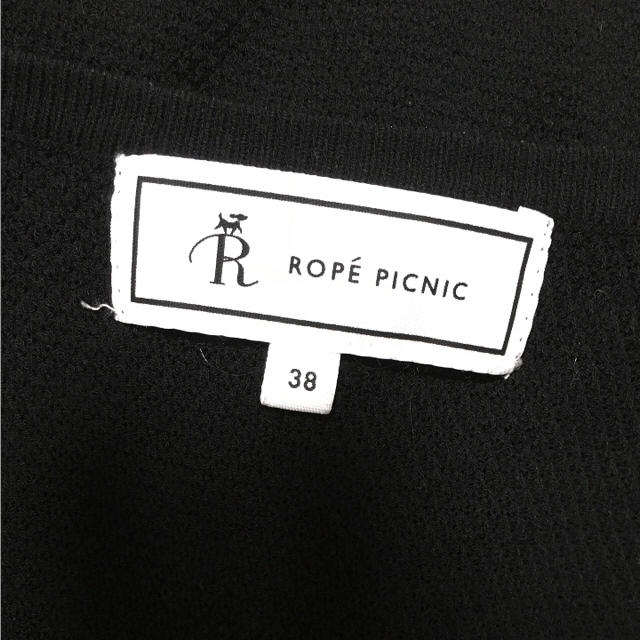 Rope' Picnic(ロペピクニック)のロペピクニック 半袖 黒カーディガン レディースのトップス(カーディガン)の商品写真