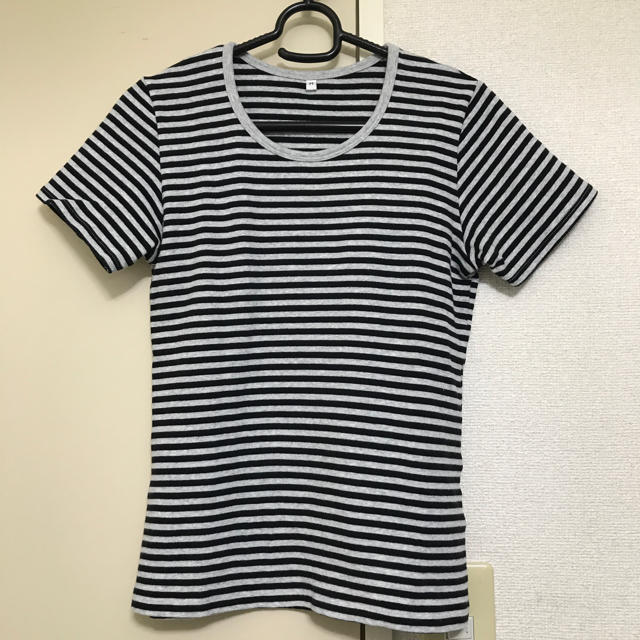 MUJI (無印良品)(ムジルシリョウヒン)の無印良品 柔らかいボーダーTシャツ レディースのトップス(Tシャツ(半袖/袖なし))の商品写真