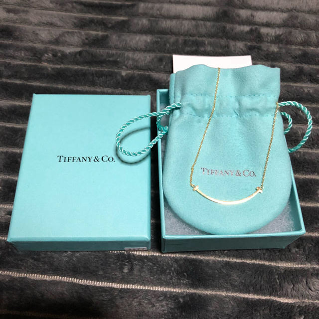 TIFFANY Tスマイル ネックレス ゴールド AU750 ティファニー