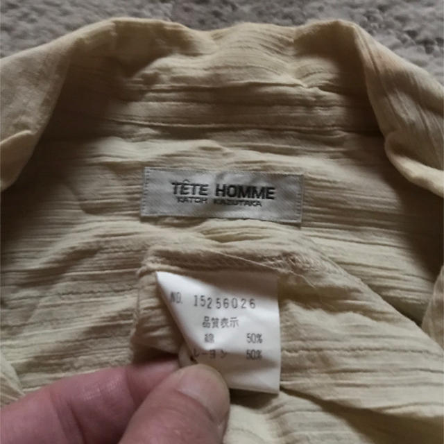 TETE HOMME(テットオム)の半袖シャツ② (シワ加工) メンズのトップス(シャツ)の商品写真